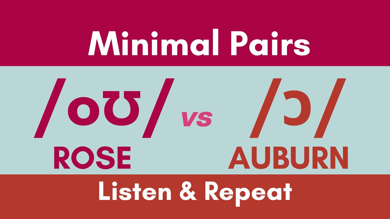 /oʊ/ vs /ɔ/ Minimal Pairs #vowelsounds #englishlisteningpractice #englishpronunciationpractice