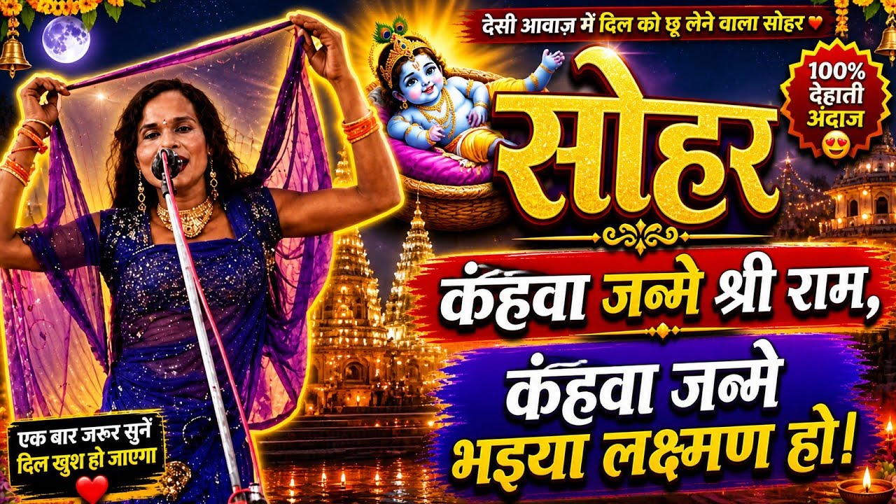 Kahawa Me Janame Shree Ram कहवा में जन्मे श्री राम कहावा भैया लक्षिमन | Sohar Geet।। 2022