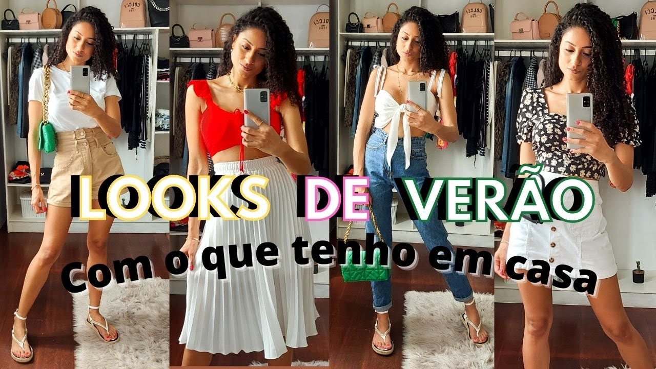 LOOKS DE VERÃO | Looks estilosos de verão com o que tenho em casa, o que usar no verão