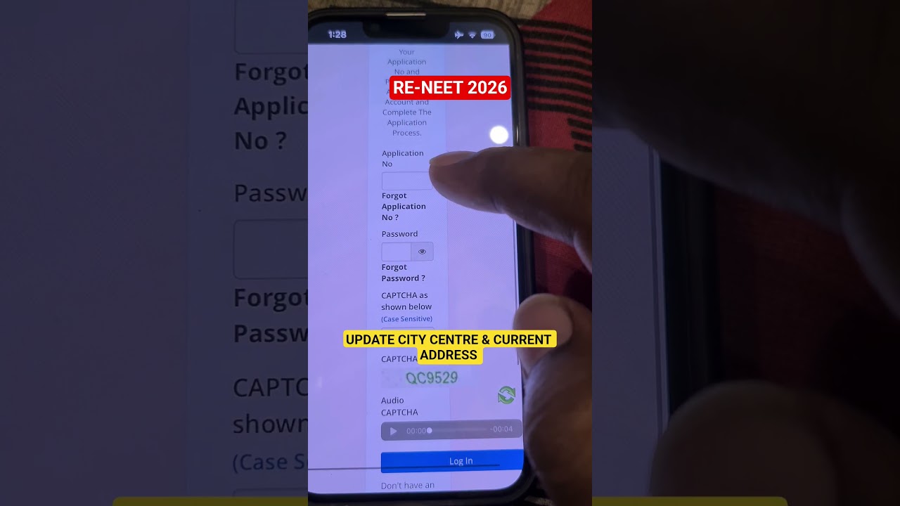 Change Exam City Centre & Current Address For Re-Neet 2026 Window Open Till 21 May 2026 11:50 pm