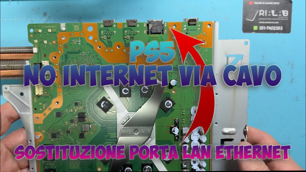 Sostituzione porta Lan ethernet PS5