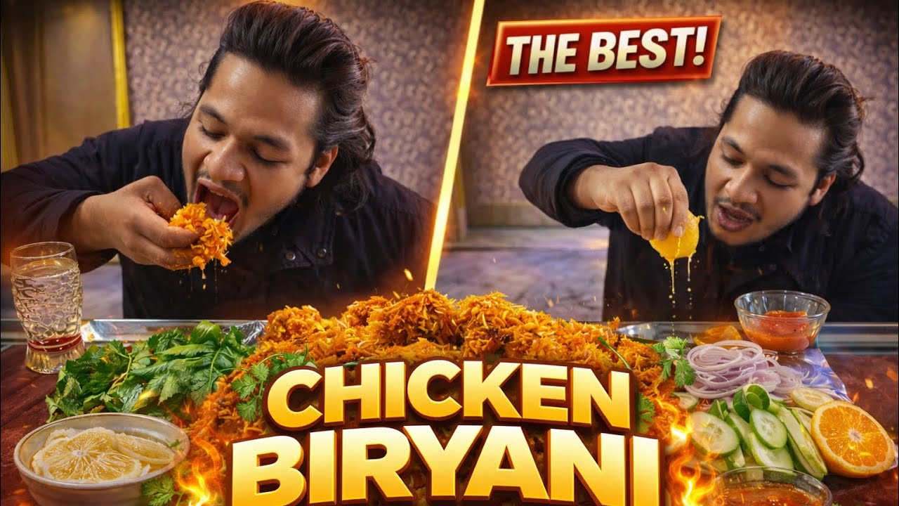EATING 2KG SPICY🥵CHICKEN BIRYANI 🤤🔥
