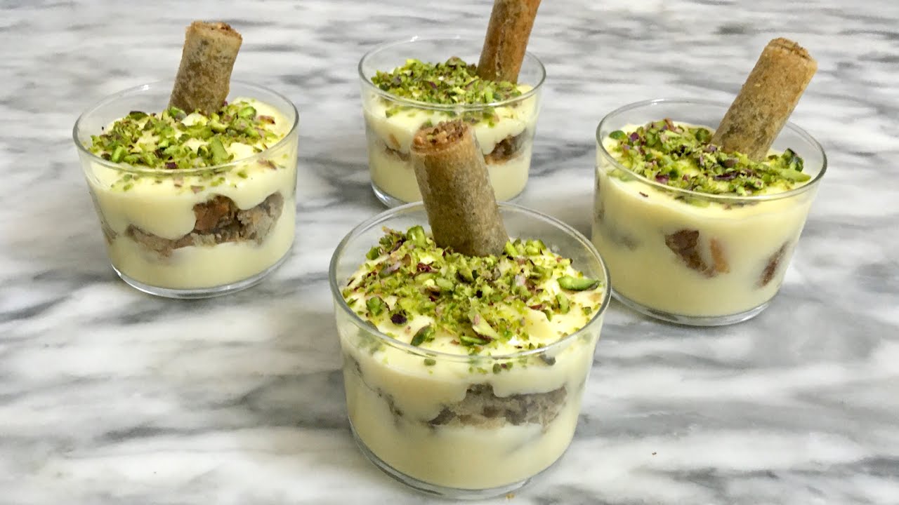 Zriga tunisienne recette - زريقة تونسية - تحلية تونسية رمضانية بالكريمة