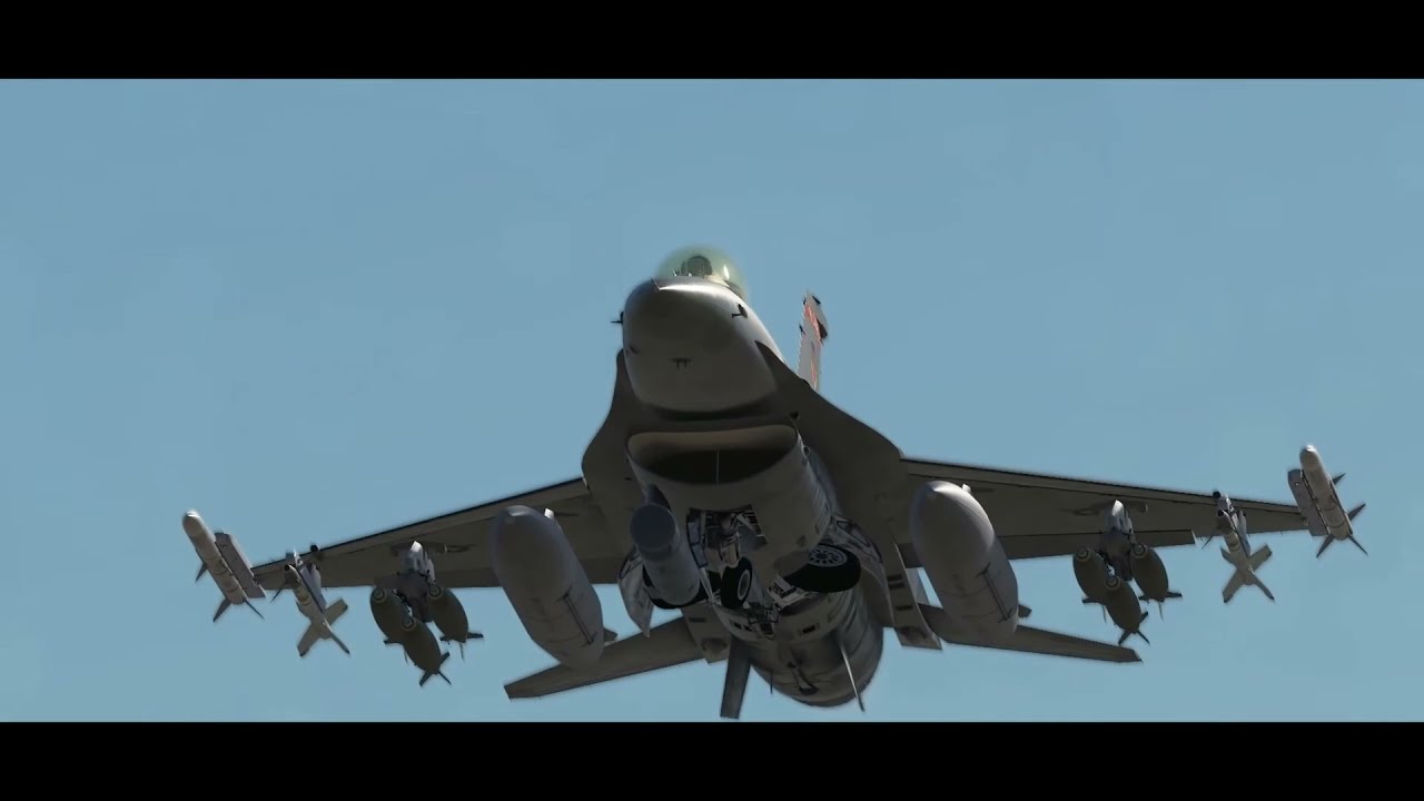 DCS - F16 - Tuto démarrage à froid / Décollage / Atterrissage !