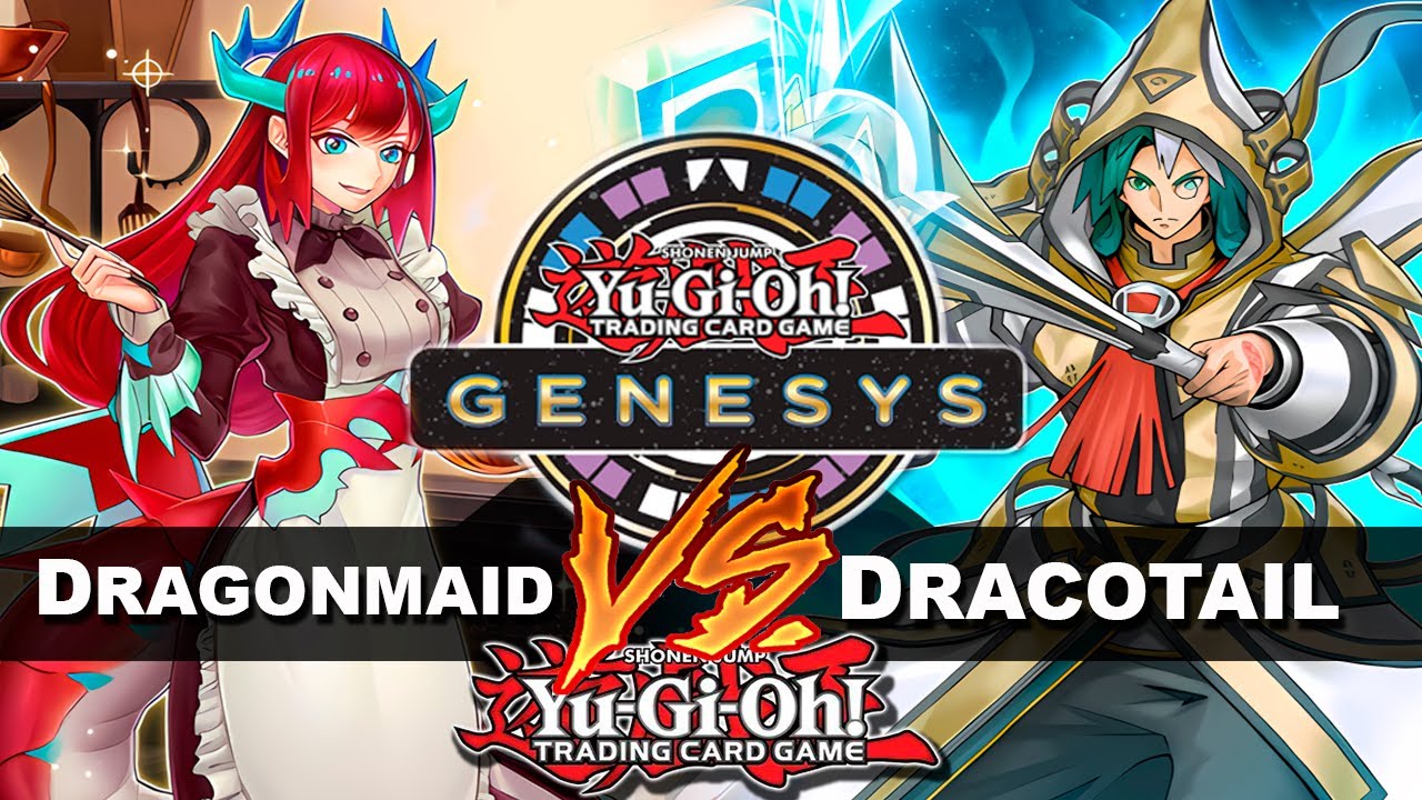 YuGiOh! Genesys - Dragonmaid Vs Invoked Dracotail | Gênio da bola