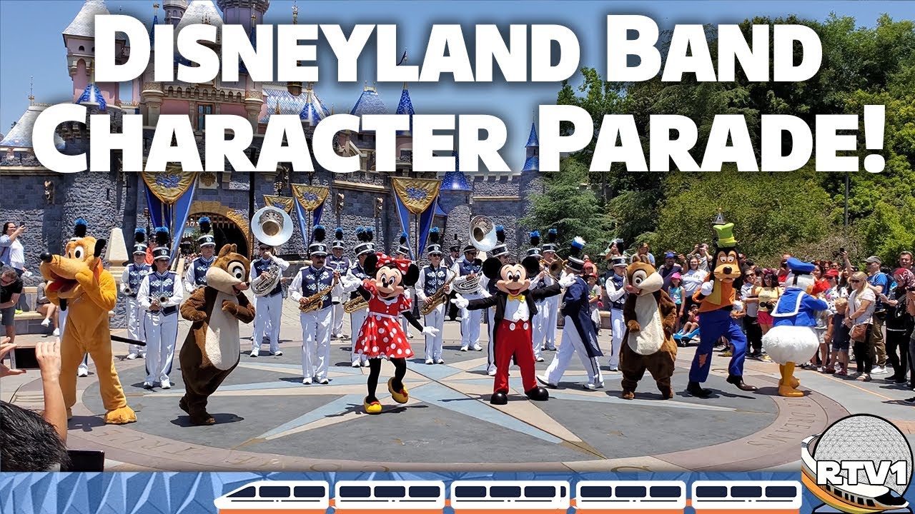 The Disneyland Band Parade - Main Street USA with Mickey Mouse & The Dapper Dans