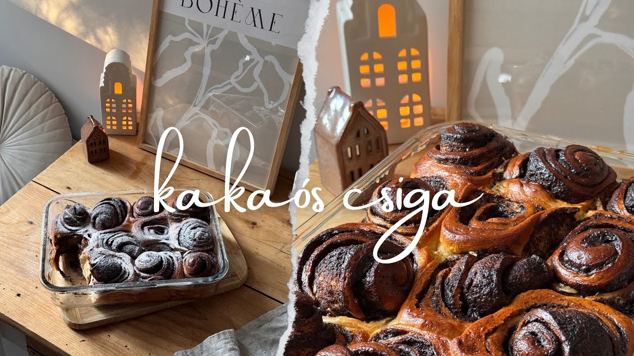 A tökéletes KAKAÓS CSIGA 🐚🐌 étcsokoládés & pihe-puha