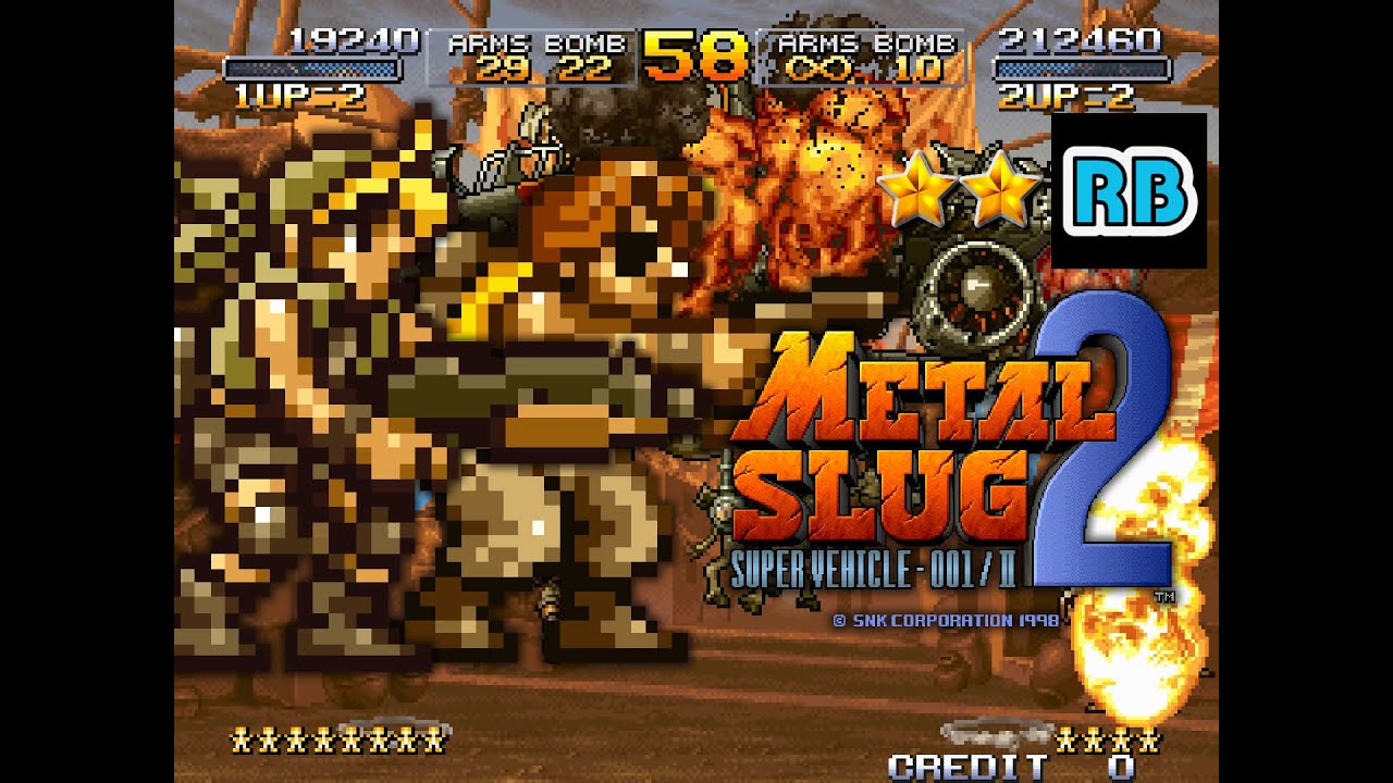 1998 [60fps] Metal Slug 2 2Players Nomiss ALL