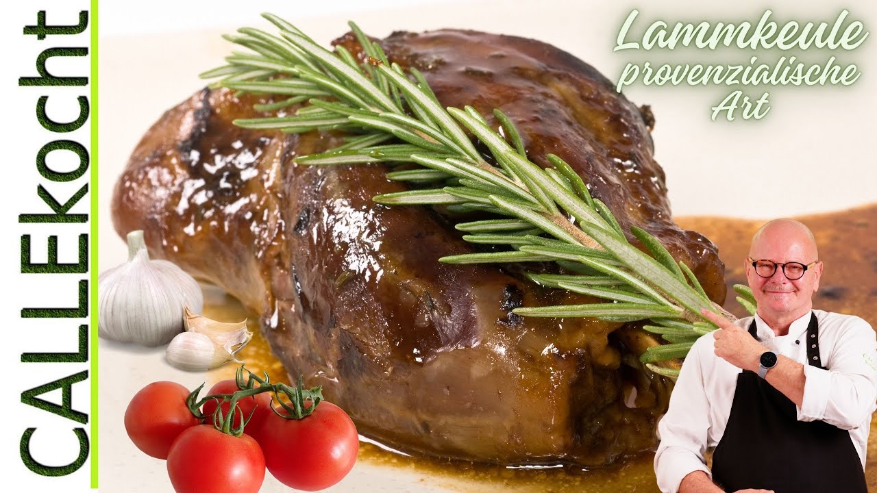 Lammkeule im Schmortopf mit Gemüse & Kartoffeln im Ofen zubereiten!