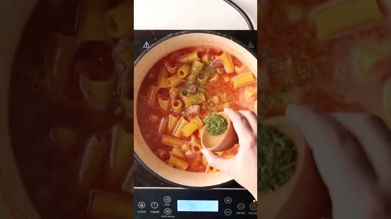 One-Pot Pasta with Pancetta & Peas