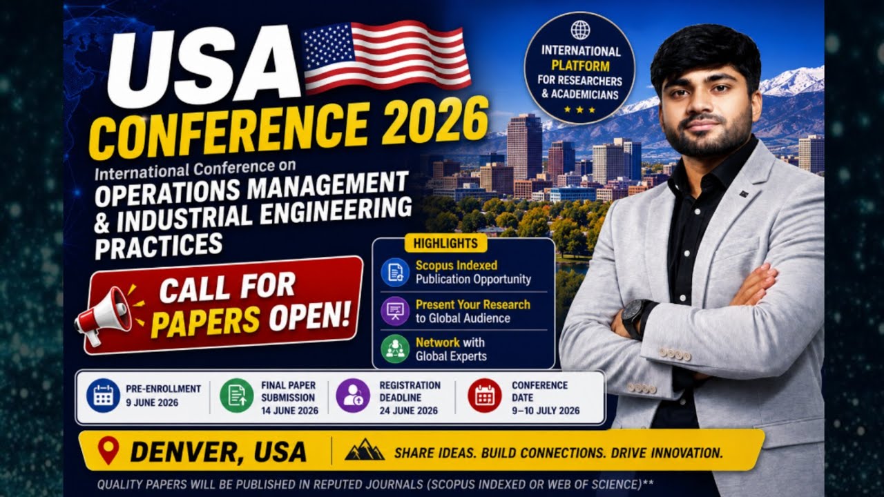 🚨 Researchers Alert! International Conference 2026 in Denver, USA 🇺🇸 | Global Research Opportunity