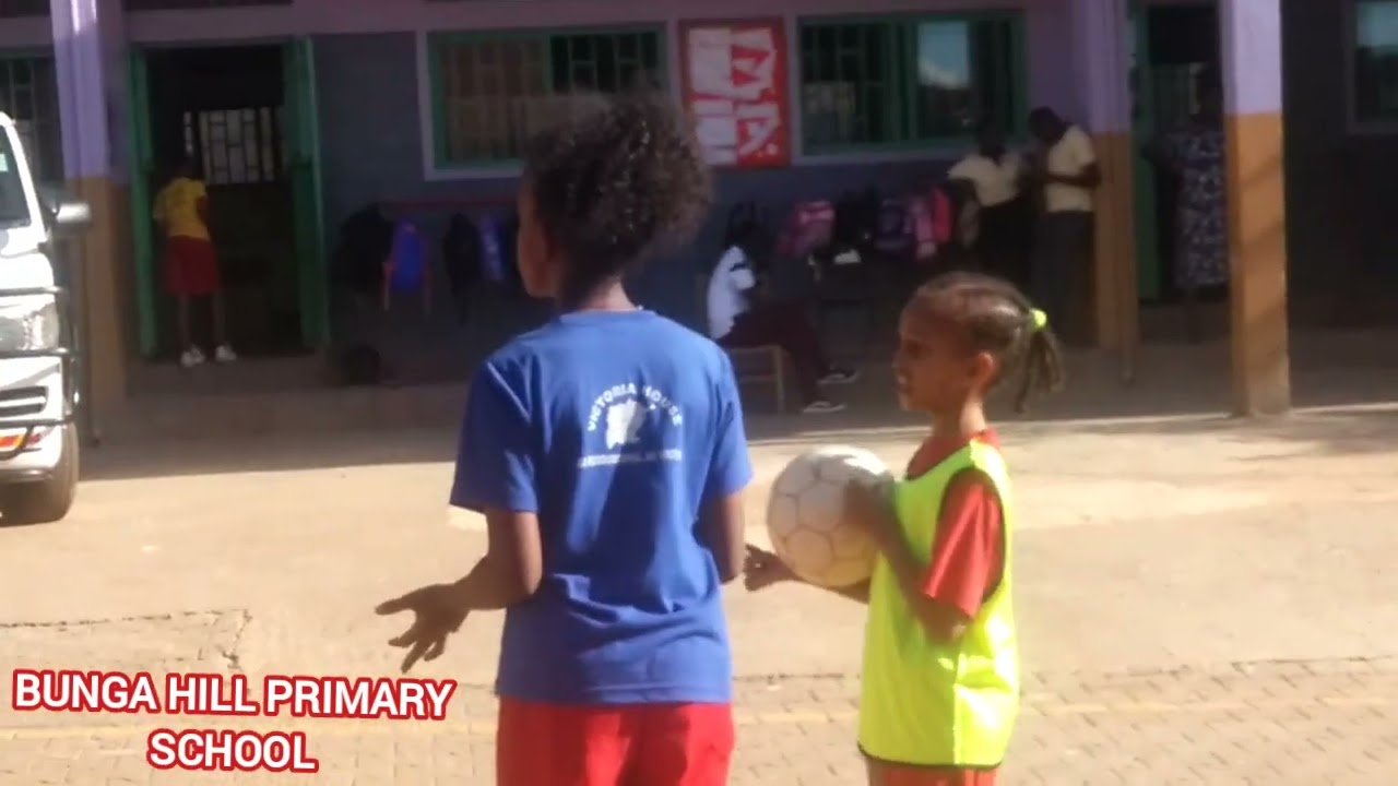 Bunga Hill primary school team on training with Coach Lameck Simbwa