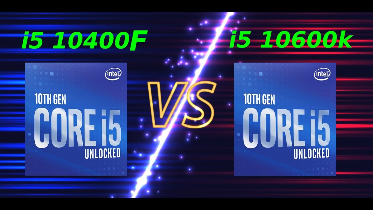 Test i5 10400F vs i5 10600K + RTX 2070