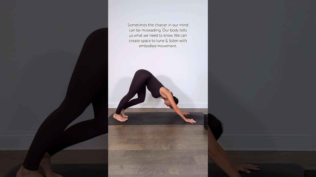 Embodied yoga can help cultivate self awareness, mindfulness, balance & peace #yoga