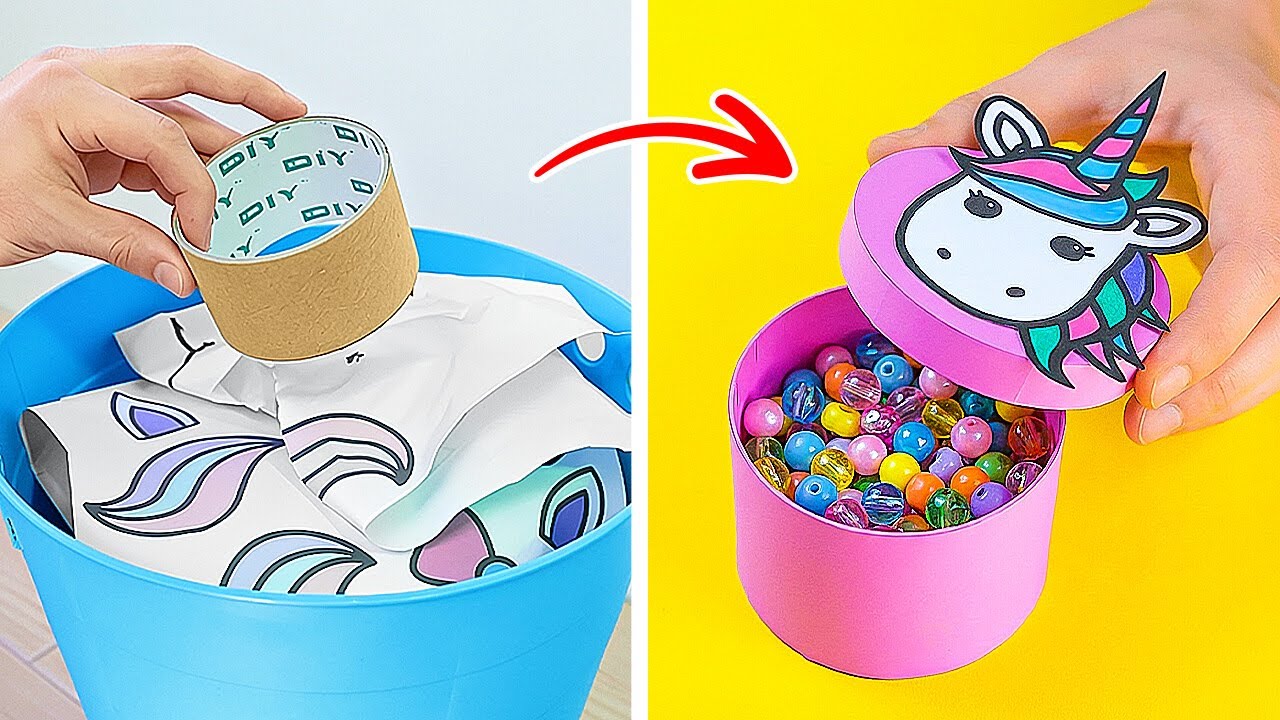 🌈 CRÉEZ VOS FOURNITURES SCOLAIRES AVEC DES OBJETS RECYCLÉS ♻️ Idées De Bricolage Ludiques ✂️