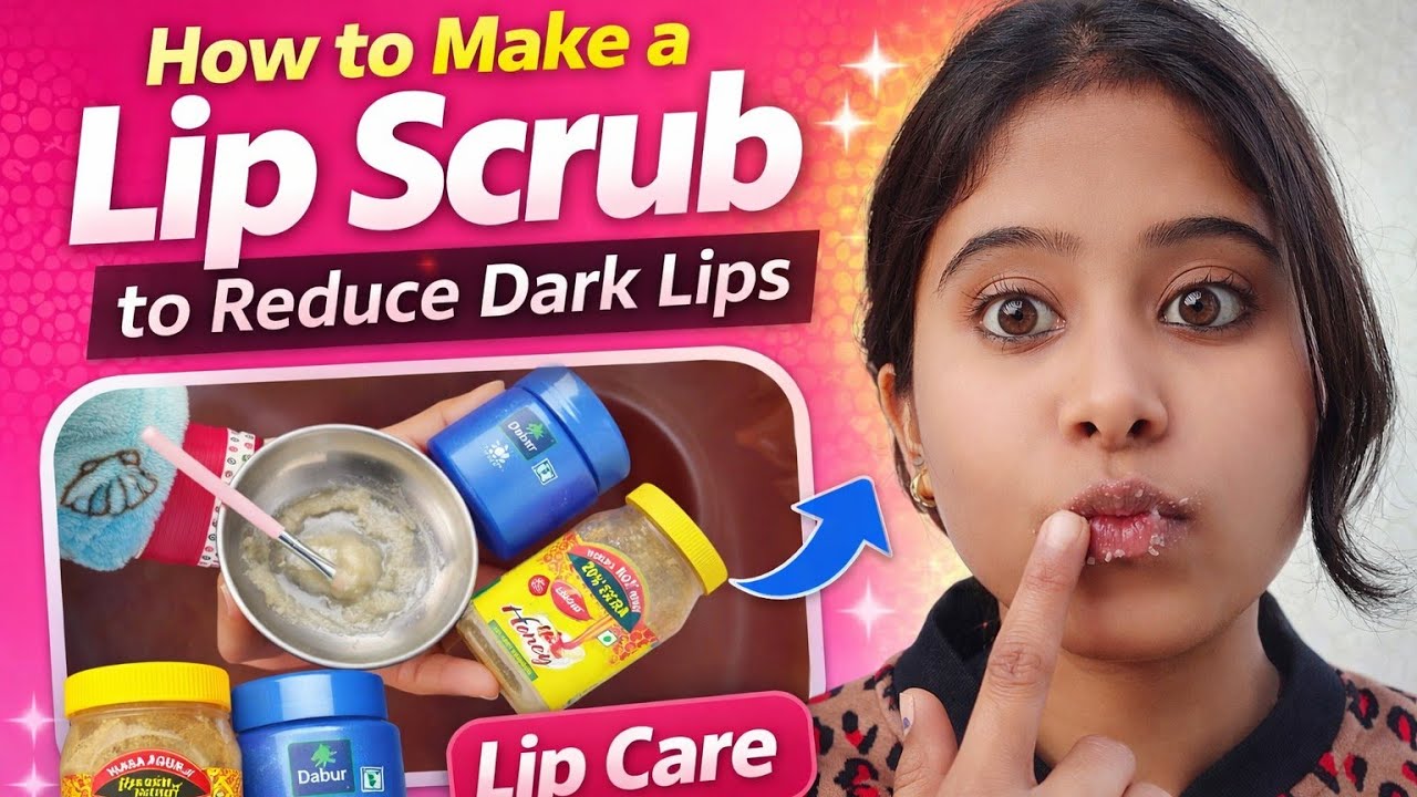 Dark Lips ? Try This Natural Lip Scrub 💋 Lip care routine for dark lips |Homemade Lip Scrub|