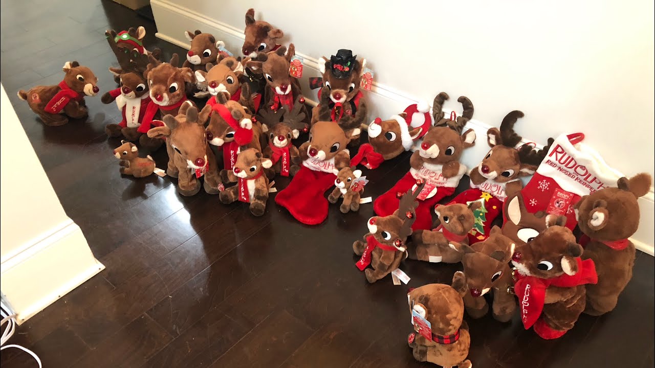 All my DanDee Rudolph the Red-Nosed Reindeer Animatronics (1st round)