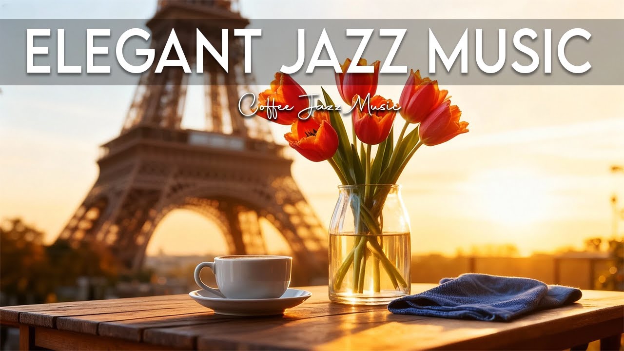 Elegant Jazz Music☕ March Bossa Nova Instrumental & Relaxing Jazz Cafe Music for Studying'
