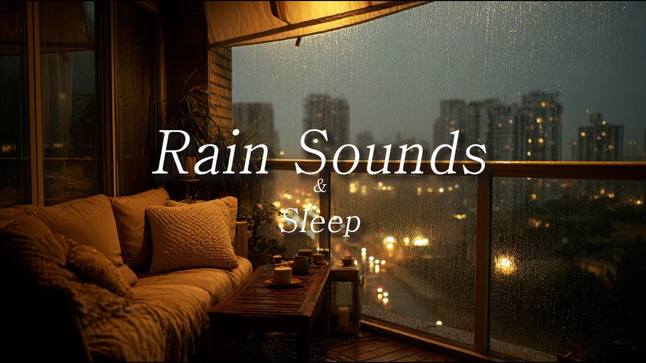 베란다를 적시는 빗소리🌧️, 아늑한 쇼파에서의 휴식🌙 | Rain Sounds on a Cozy Sofa | Asmr_InsomRain🎧