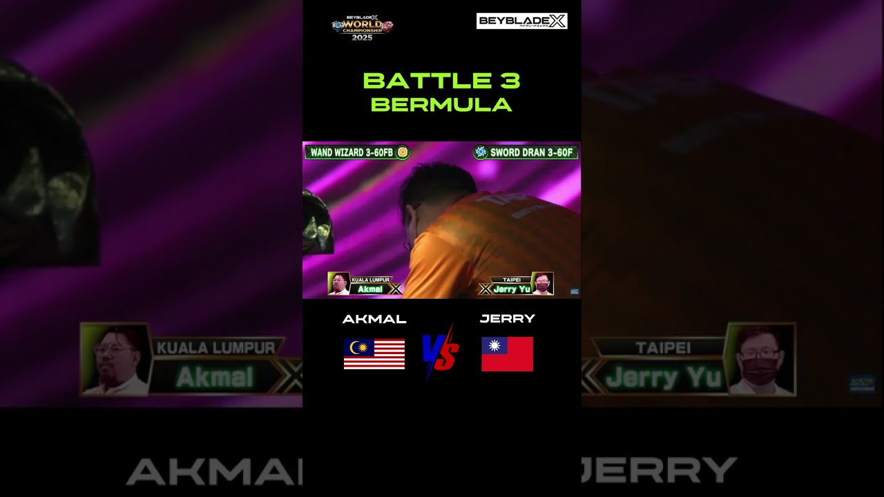 BEYBLADE X World Championship 2025 - Akmal (Malaysia) Battle 1