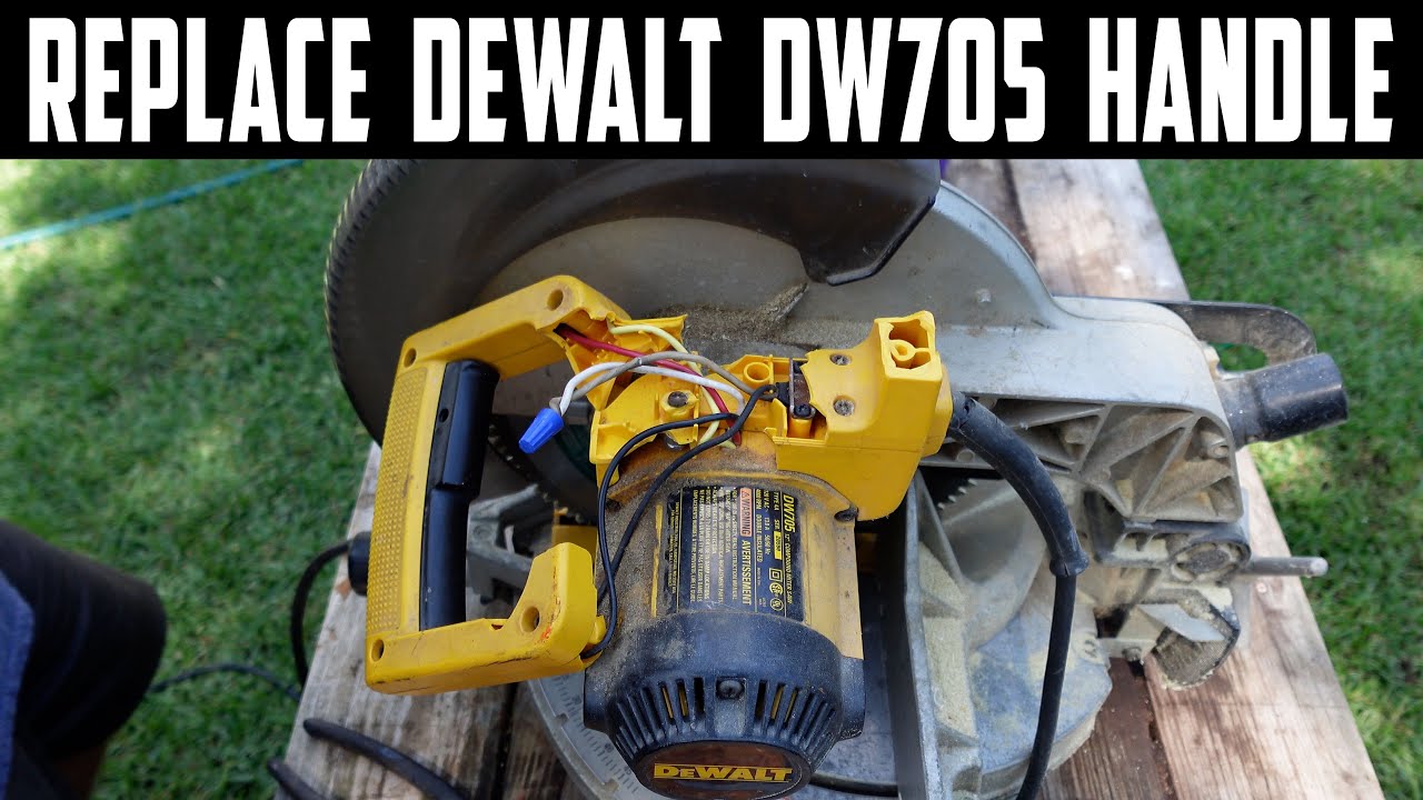 Заменить ручку Dewalt DW705
