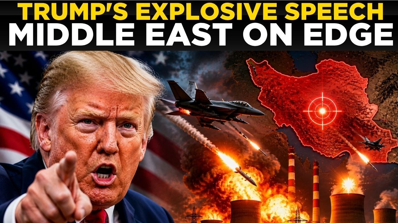 TRUMP LIVE: Trump's Explosive Speech From The White House, Middle East on Edge After Trump's Warning