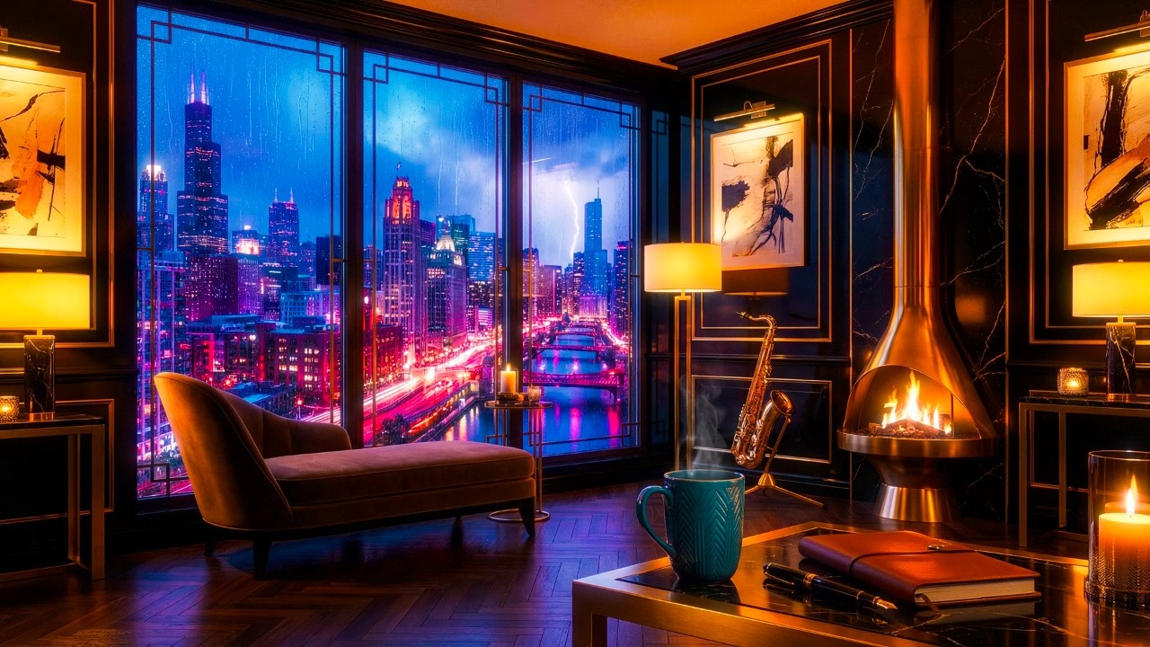 Late Night Jazz 🌃 3 Hours of Smooth Saxophone Jazz Music for Sleep, Focus & Relaxation