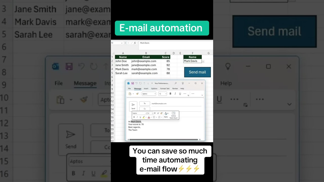 Automate Emails in One Click with Excel VBA! 🔥 Save Time with This Outlook Hack!