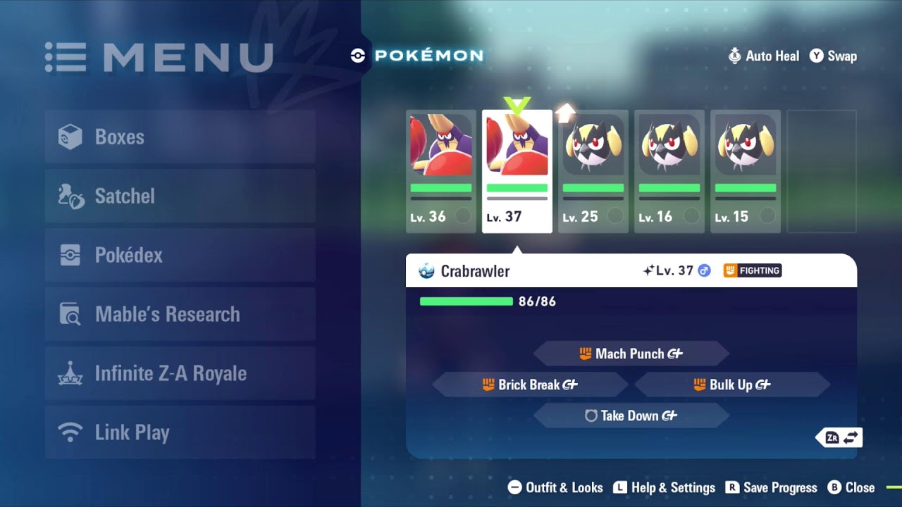 Completing the Shiny Living Dex in Pok&eacute;mon Legends: Z-A #47