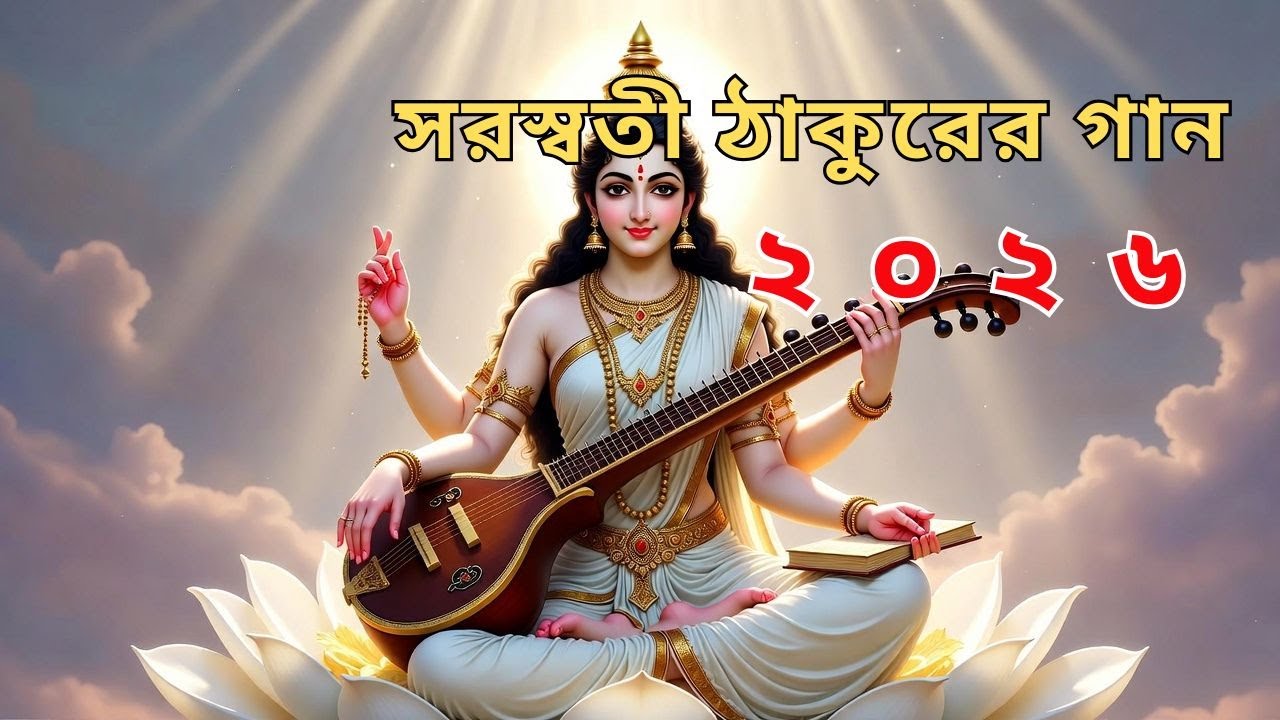 Maa Saraswati Bengali song 2026 | সরস্বতী ঠাকুরের গান ২০২৬/বিদ্যার আলো জ্বালো মা