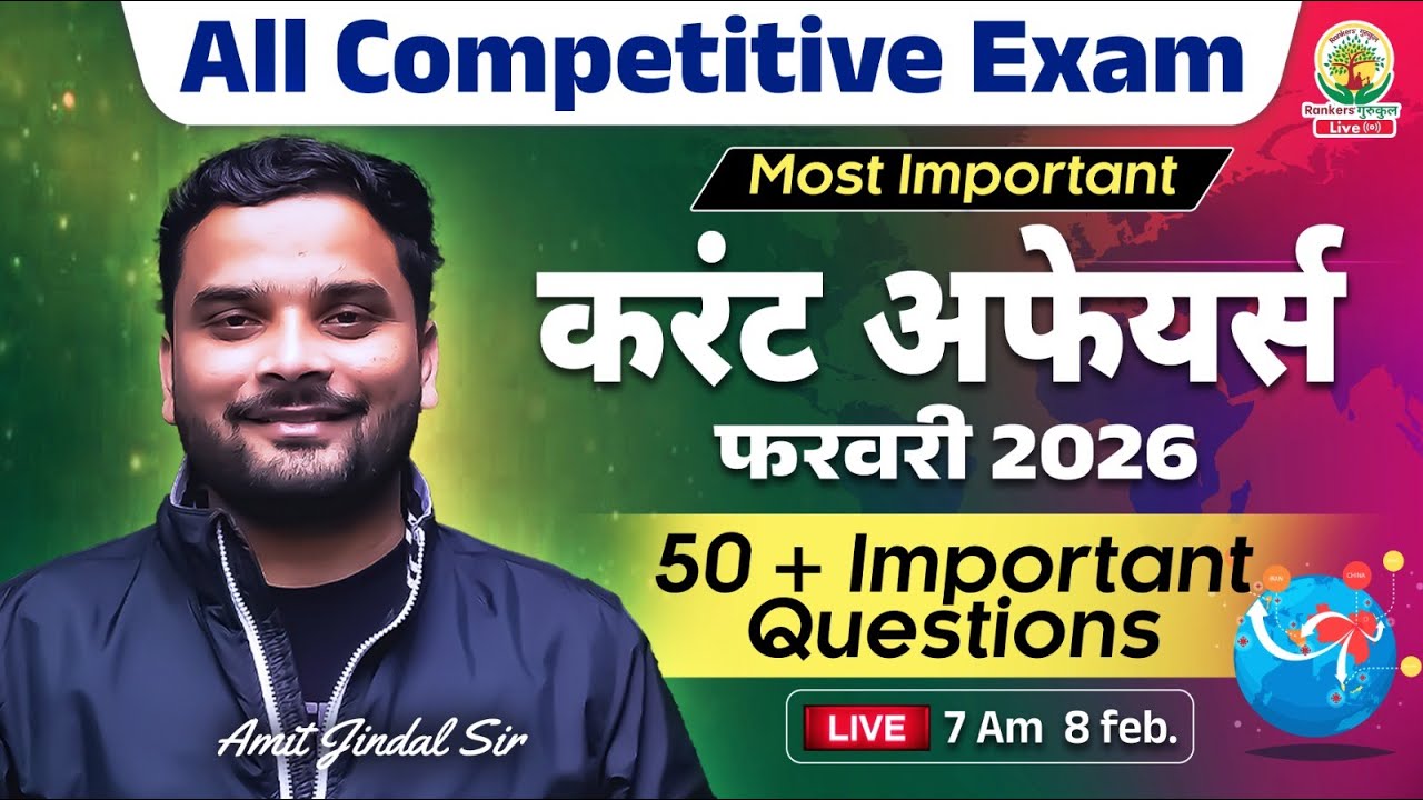 50 Most Important Current Affairs with Static GK | All Competitive Exams | Amit Sir