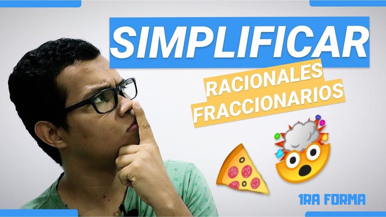 CÓMO SIMPLIFICAR FRACCIONES - RACIONALES|😏 3 FORMAS para SIMPLIFICAR fracciones negativas| 😱Parte 1