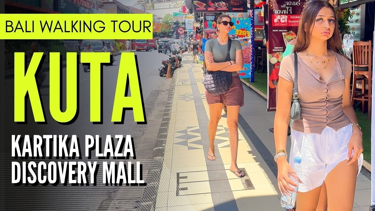 Bali Walking Tour 🇮🇩 | Kartika Plaza Street, Kuta & Discovery Mall
