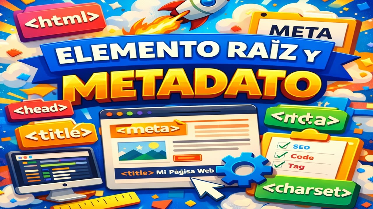 🔥 Elemento Raíz y Metadatos en HTML |Curso Desarrollo Web COMPLETO 🔥 (4 de 18)