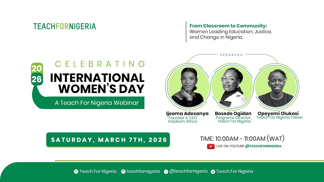 2026 International Women's Day Webinar | Teach For Nigeria
