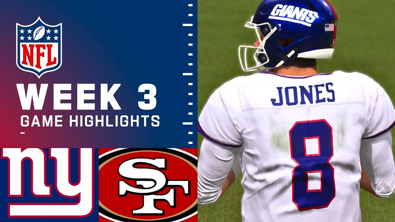 Giants vs. 49ers Week 3 - Madden 23 Simulation Highlights (Madden 24 Rosters)