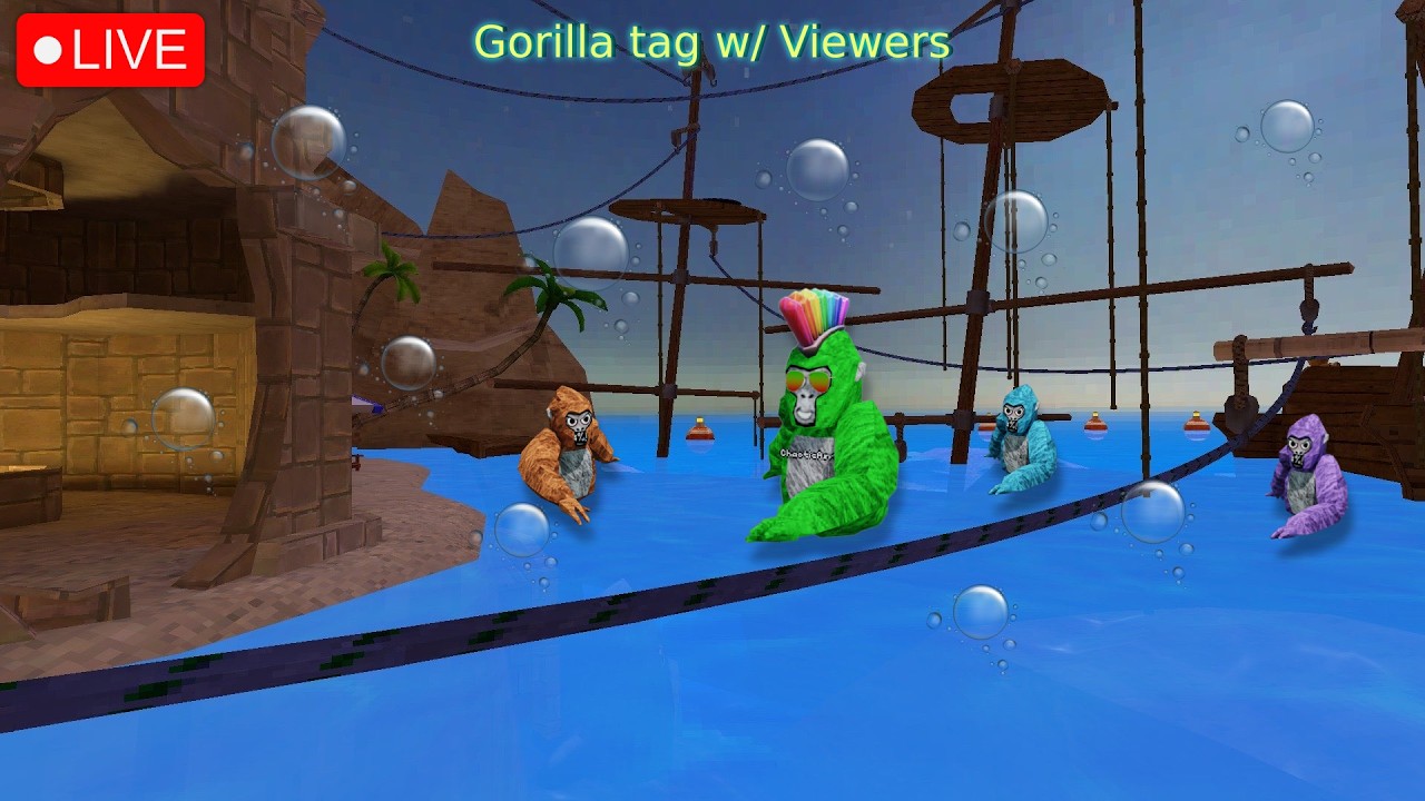 🔴Gorilla Tag Fan Lobby and Minigames | LIVE 🔴 #gorillatag #live #shorts