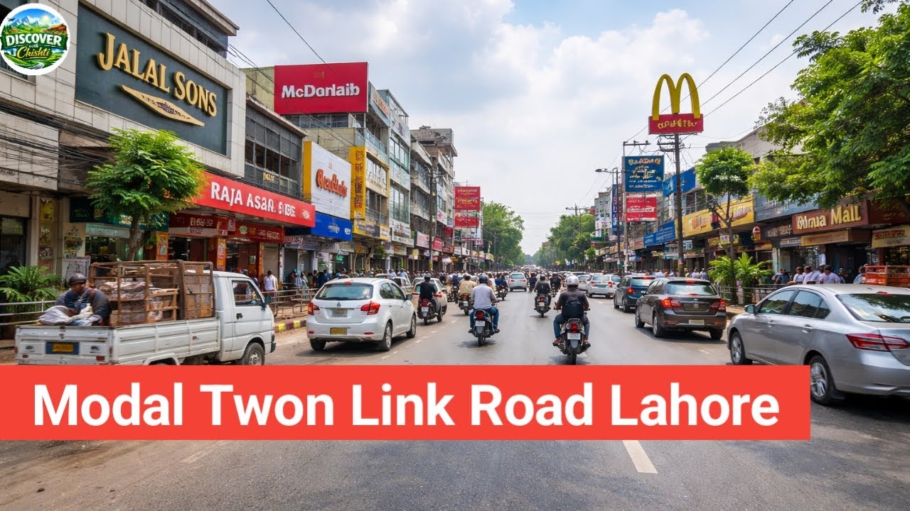 Model Town Link Road Lahore | Walking & Driving Tour | Local Shops & Road View