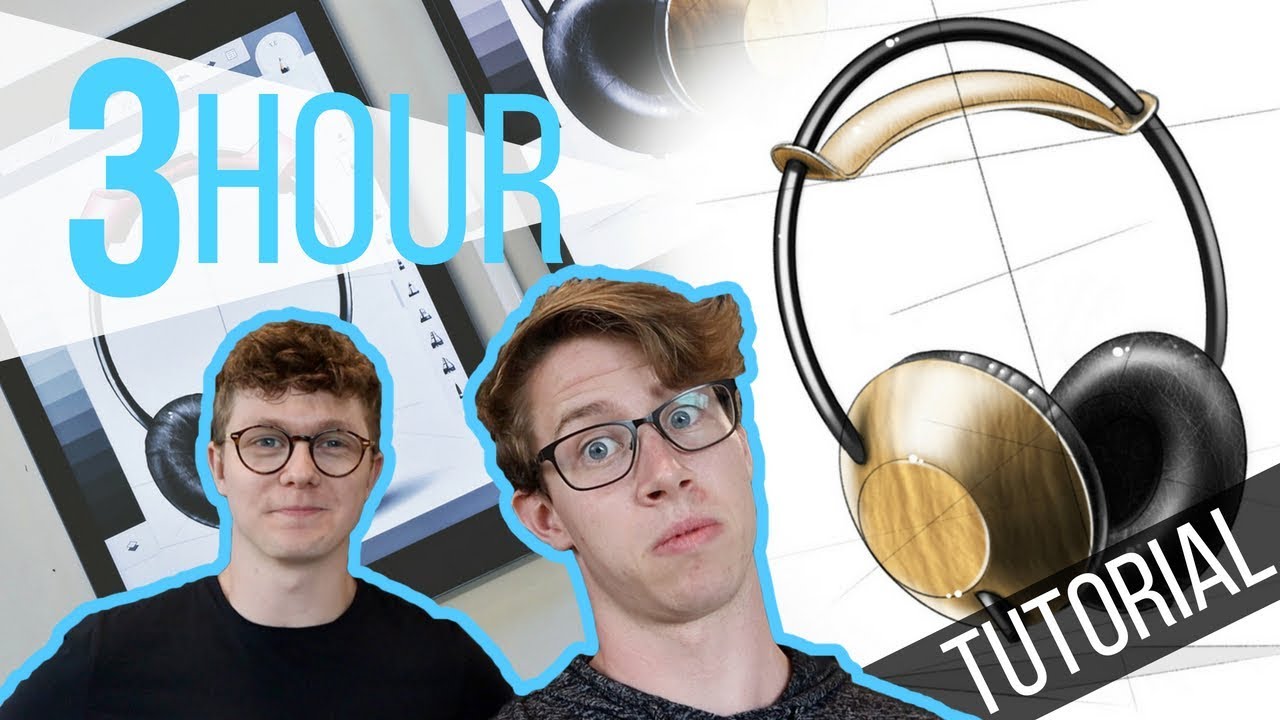 Learn Product Design Drawing on the iPad - Mega 3hr Tutorial!