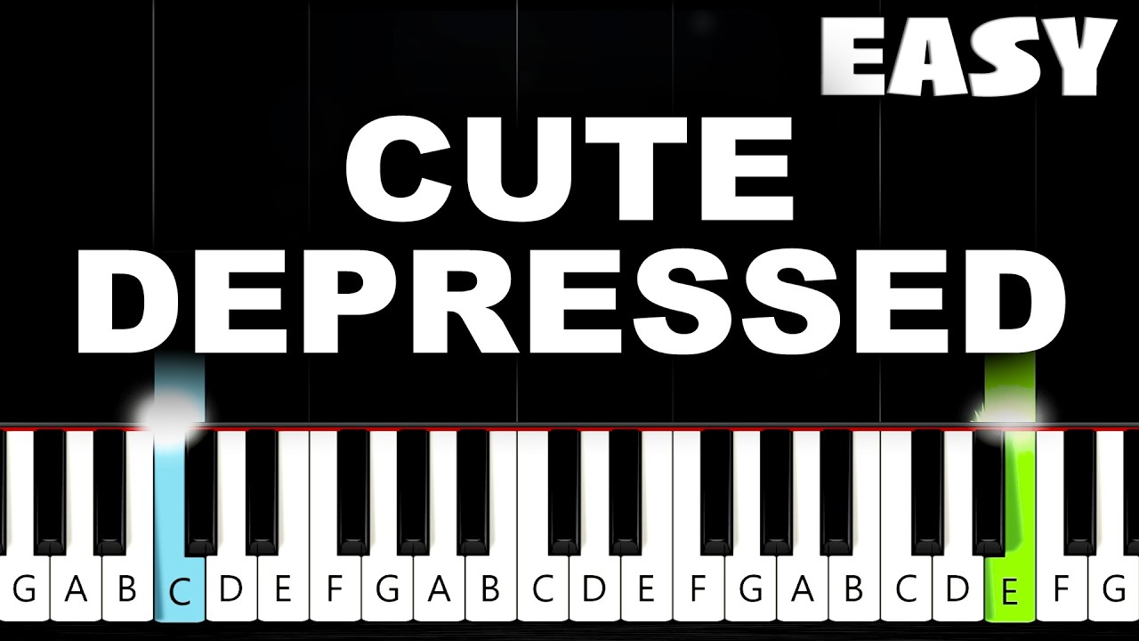 Dyan Dxddy - CUTE DEPRESSED - EASY Piano Tutorial