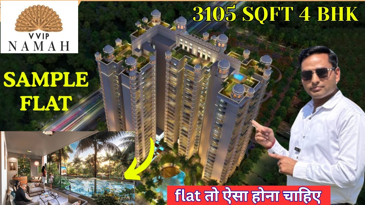 🏠 VVIP Namah 4 BHK Ready to Move Flat Tour || Luxury Apartment in NH24 Ghaziabad ||