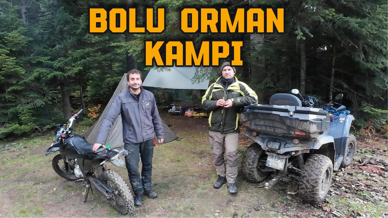 Bolu Yağmurlu Ormanda 2 GÜN Kamp // Enduro Motorla Kamp