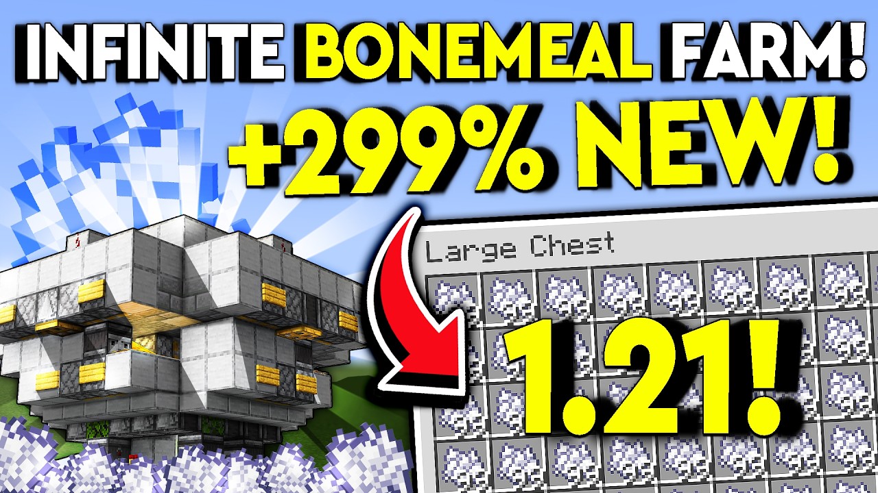 BEST INFINITE BONEMEAL FARM 1.21! Minecraft Tutorial In 1 Minute!