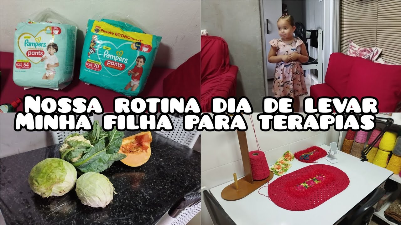 Lançamento da fralda Pampers pants xxxg + Rotina no dia de terapia 🧩