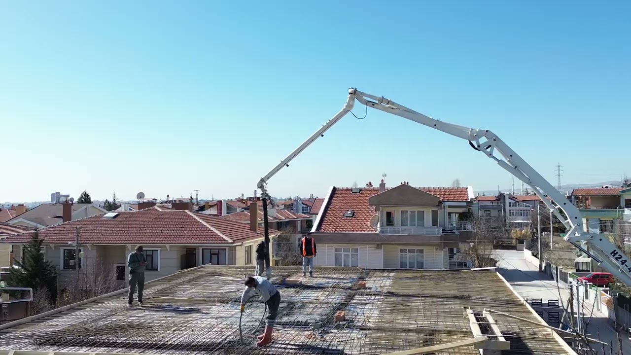 Evimizin son table betonu dökülüyor