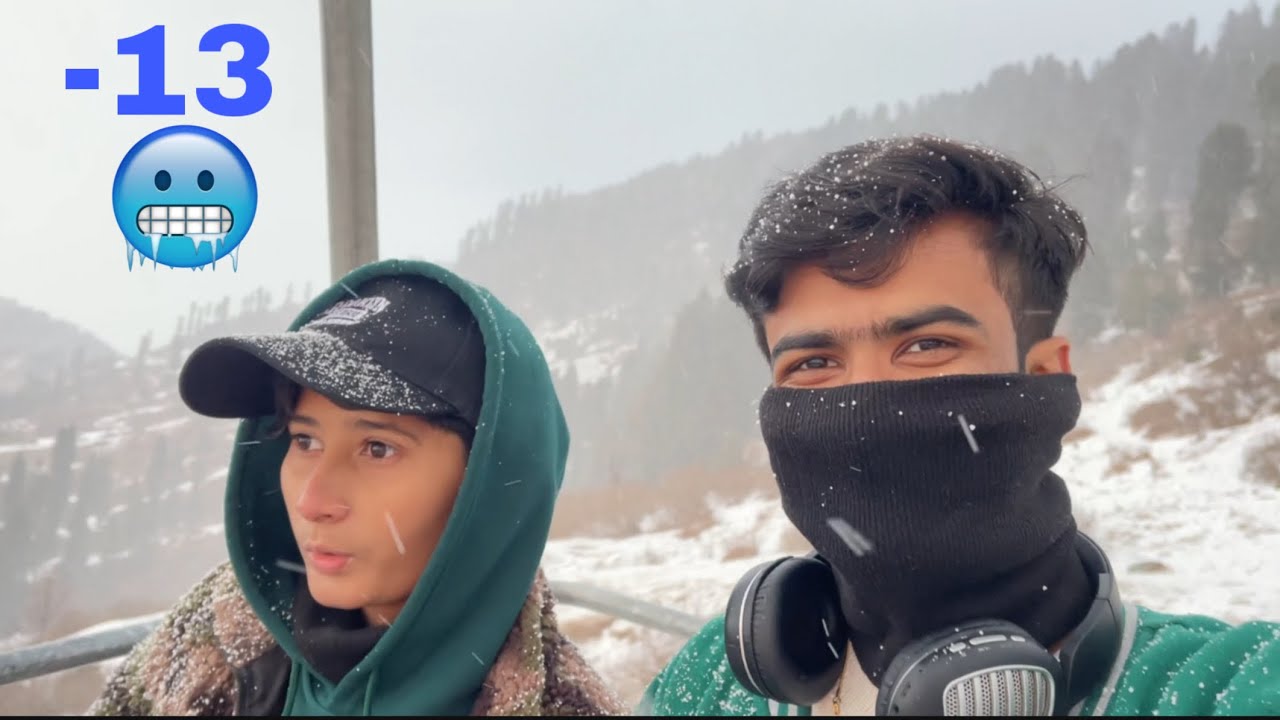 We almost froze to death 😱 | Heavy Snowfall ❄️ at Mountain Top 🥶