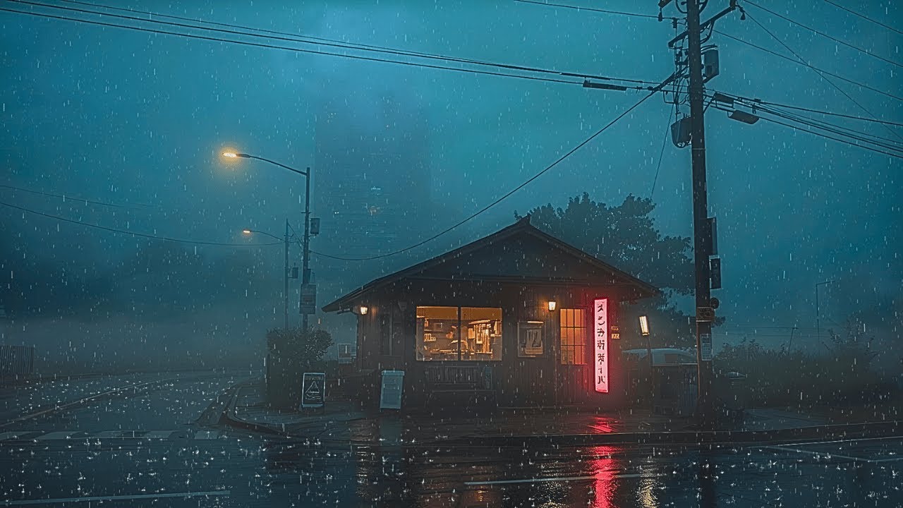 90s Rainy Tokyo Night 🌧️🎧 Chill Lofi Beats to Study To
