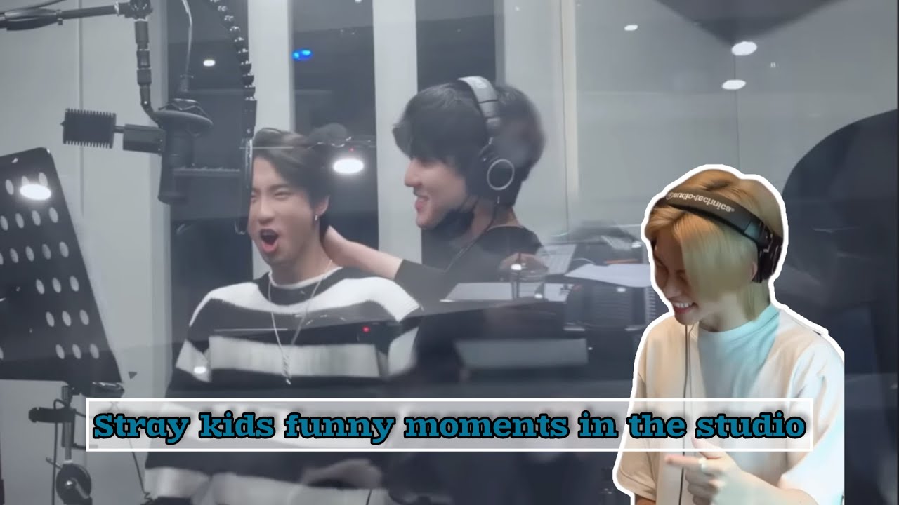 Stray Kids funny moments in the studio