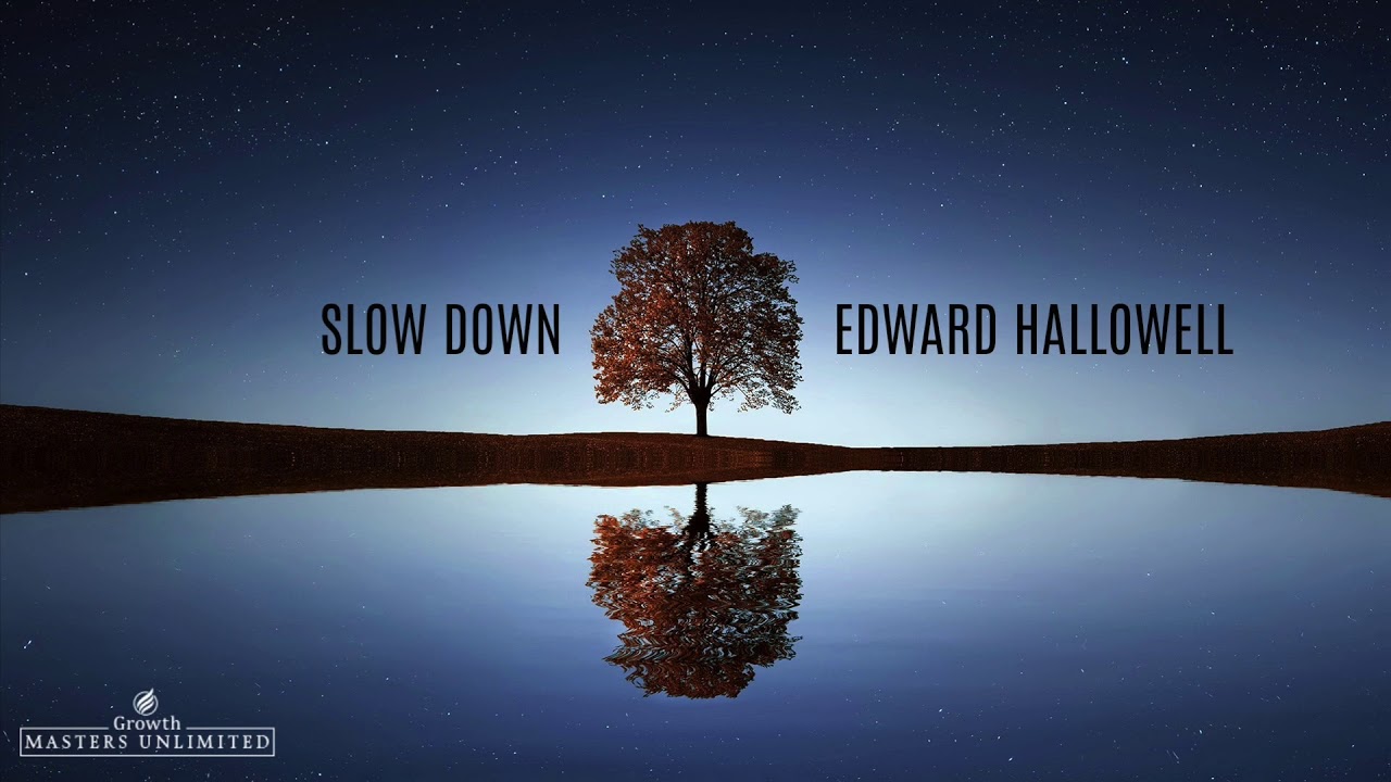Slow Down Edward Hallowell