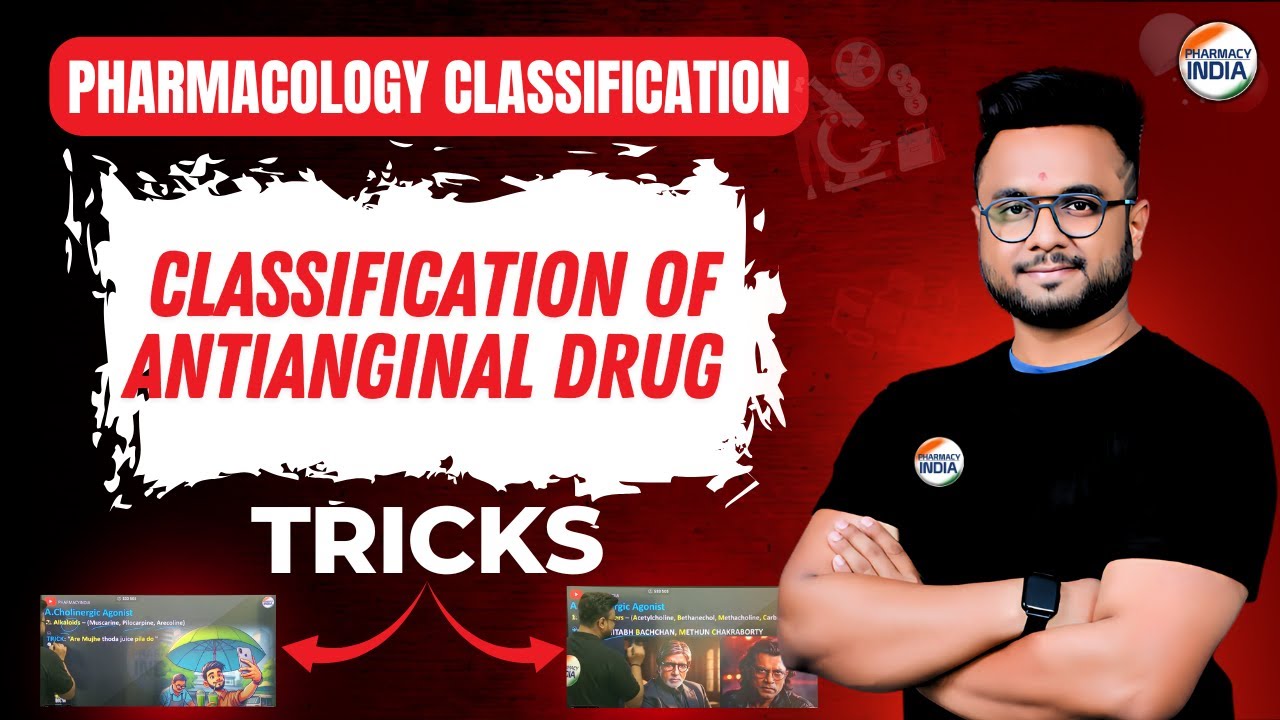 Classification Antianginal Drug Trick | Pharmacology #anticancer #drugclassification #gpat2025